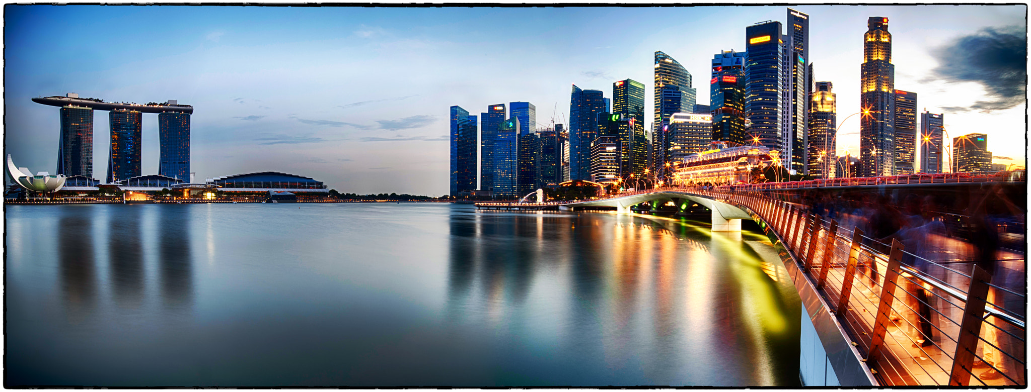 Nikon D810 sample photo. Singapore skyline photography