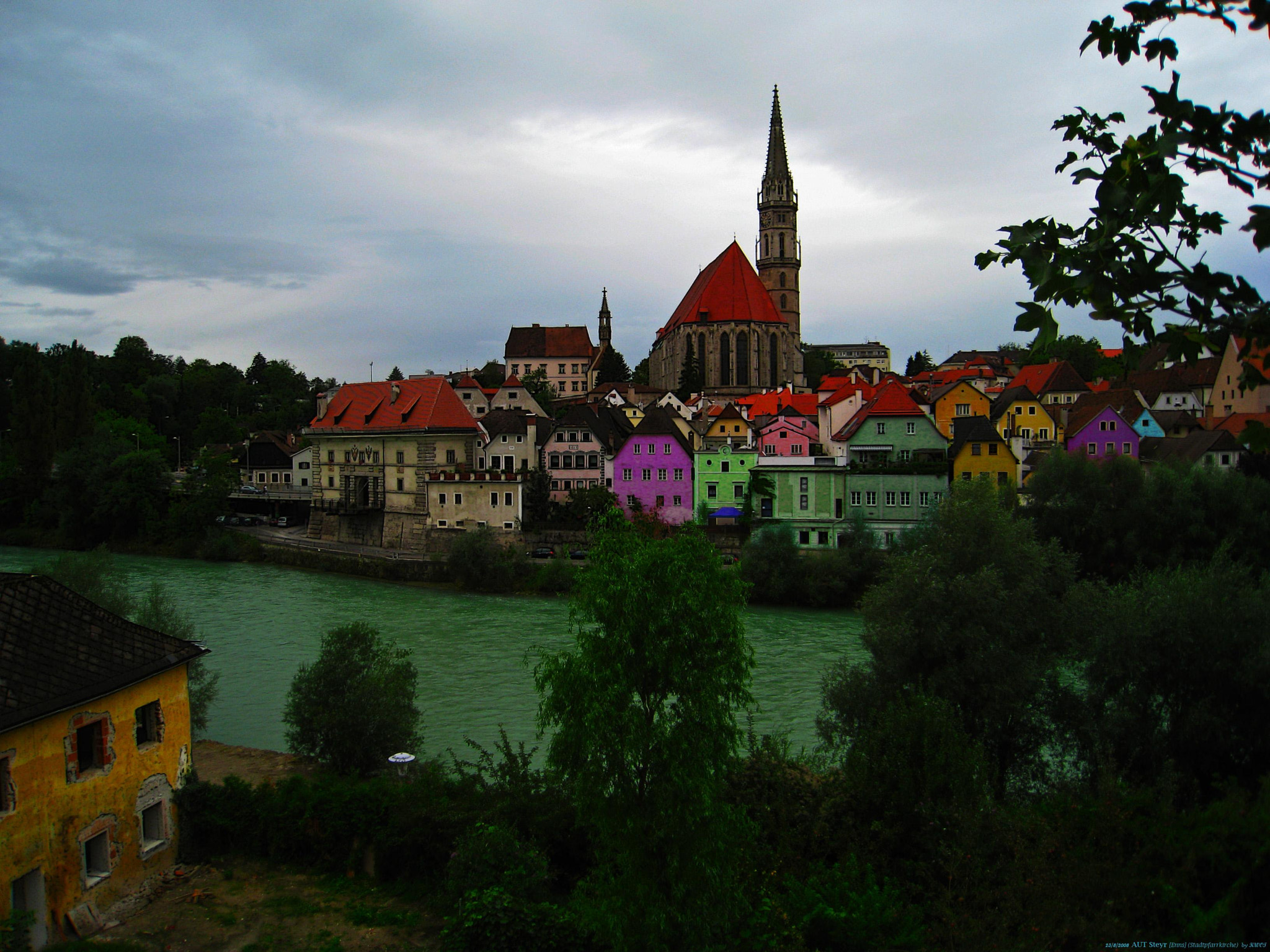 Canon DIGITAL IXUS 860 IS sample photo. Aut steyr [rainy day ~enns] aug 2008 by kwot photography