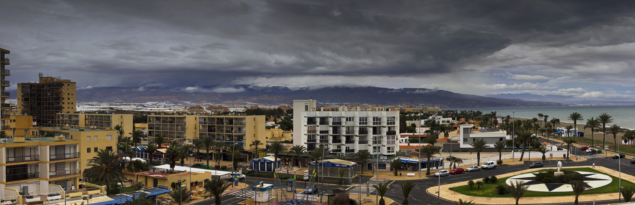 Canon EF 28-105mm f/3.5-4.5 USM sample photo. Balcony panorama. roquetas, spain photography