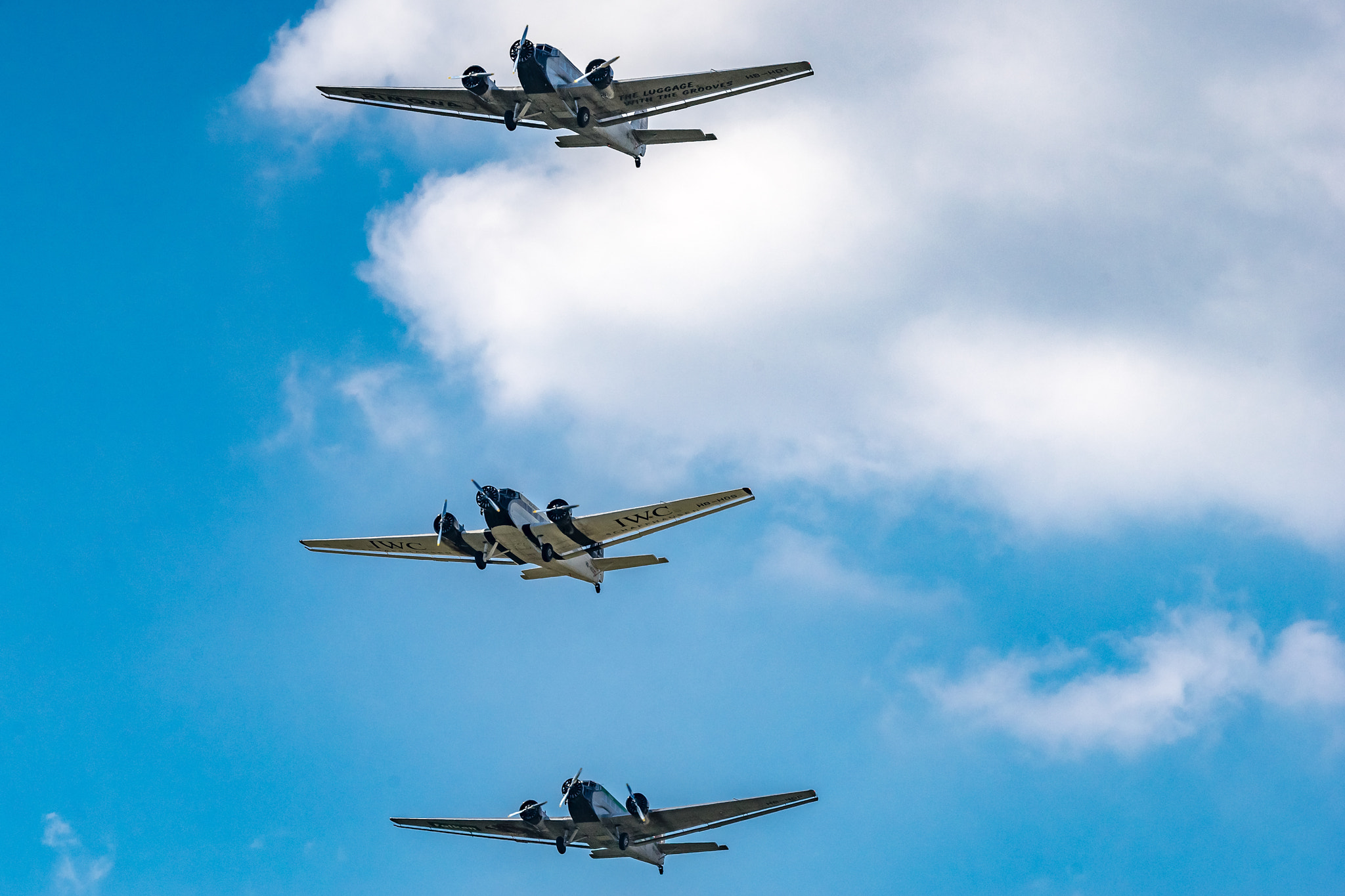 Sony a7 II + Tamron SP 150-600mm F5-6.3 Di VC USD sample photo. "tante" ju 52 formation photography