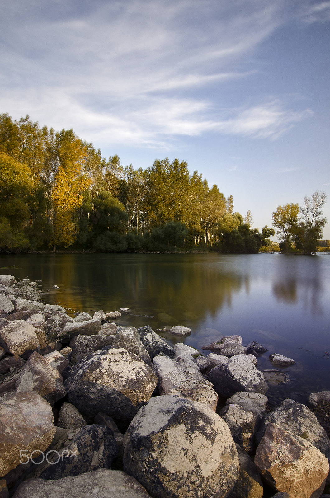 Nikon D5100 + Sigma 10-20mm F3.5 EX DC HSM sample photo. Autumn on the river bank photography