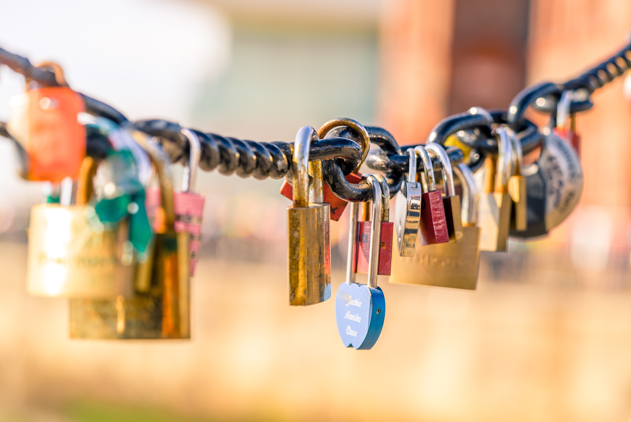 Sony a7S + Sony FE 90mm F2.8 Macro G OSS sample photo. Love locks photography