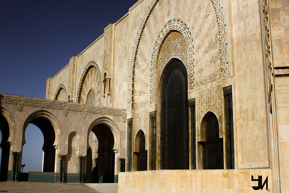Canon EF 28-105mm f/3.5-4.5 USM sample photo. Mosque hassan ii photography