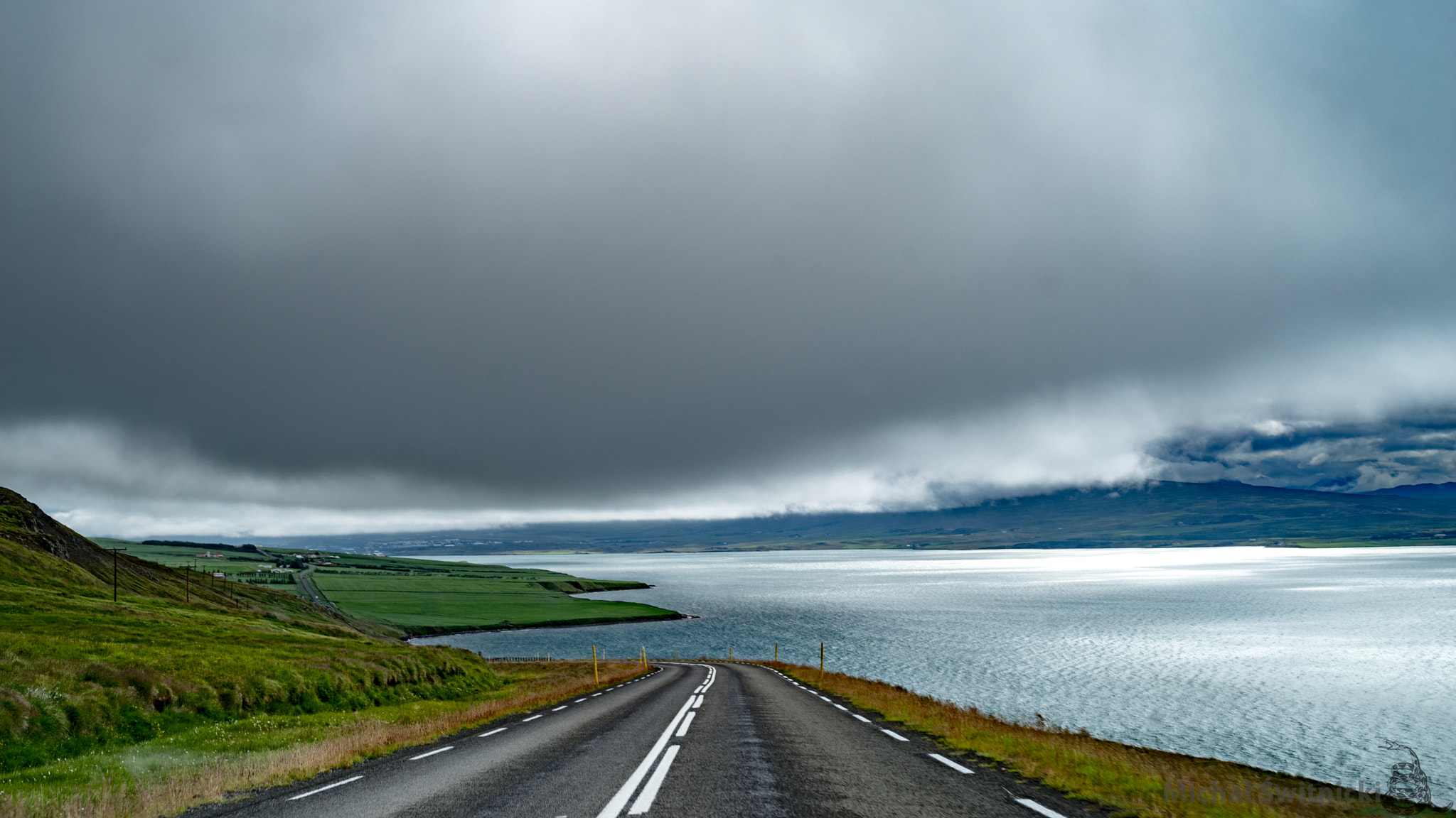 Pentax K-1 sample photo. Eyjafjörður road photography