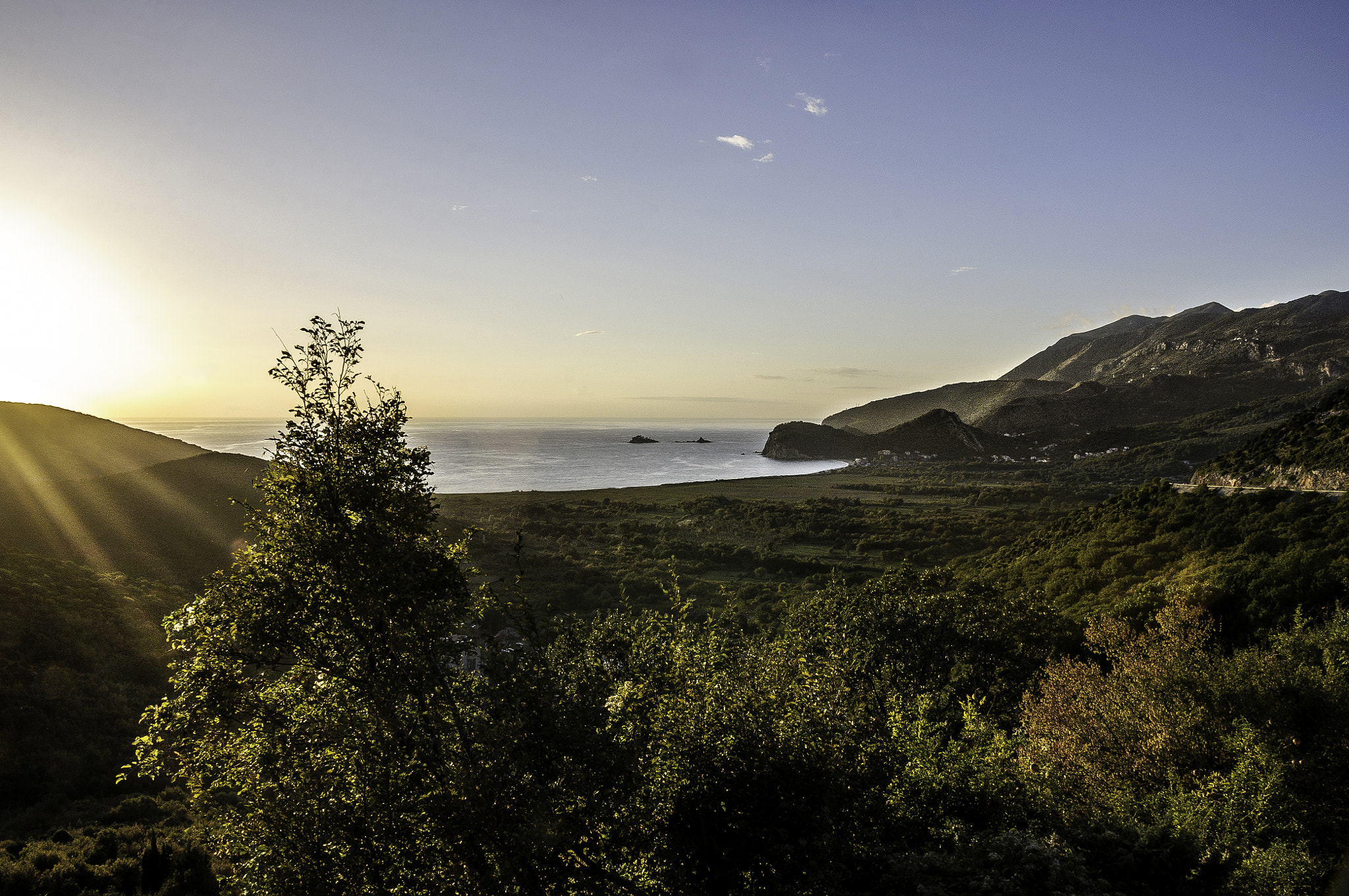 Sigma 17-50mm F2.8 EX DC OS HSM sample photo. Sunset on road photography