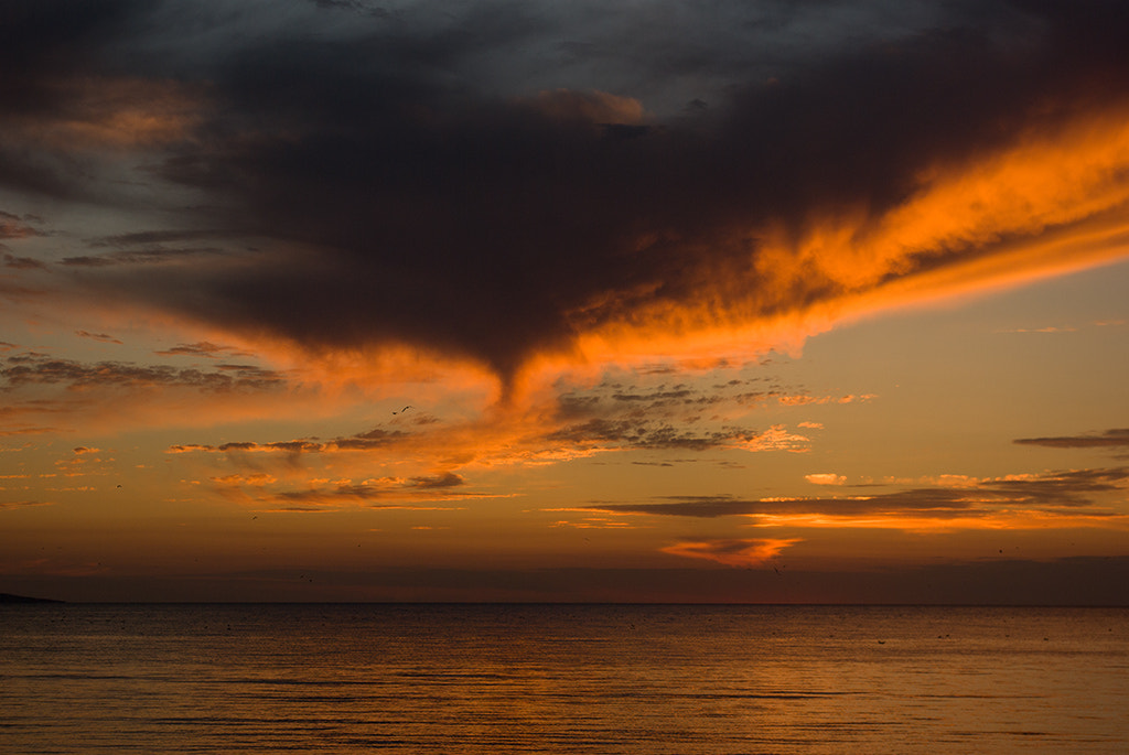 Pentax K10D sample photo. Evening sky. photography