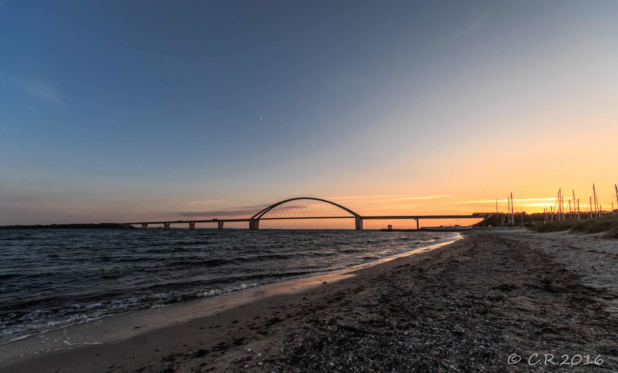 Canon EOS 70D + Sigma 8-16mm F4.5-5.6 DC HSM sample photo. Fehmarn bridge photography