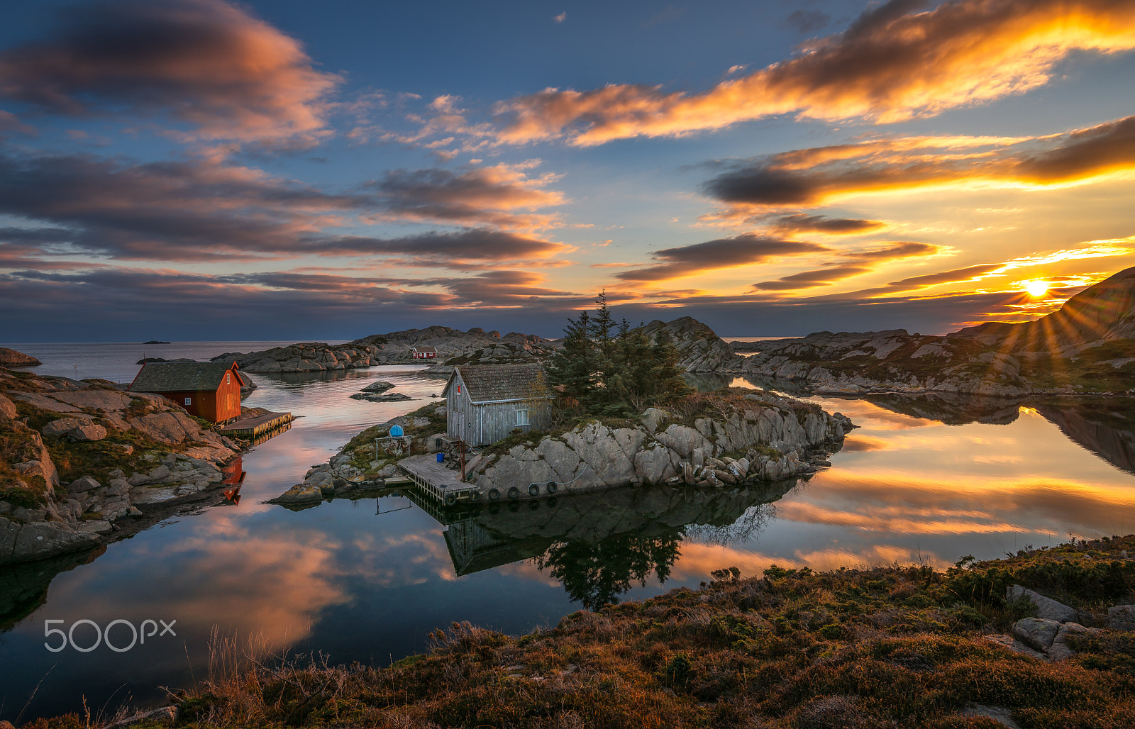 Sony a7R II + Canon EF 300mm f/2.8L sample photo. Sunset-egersund photography