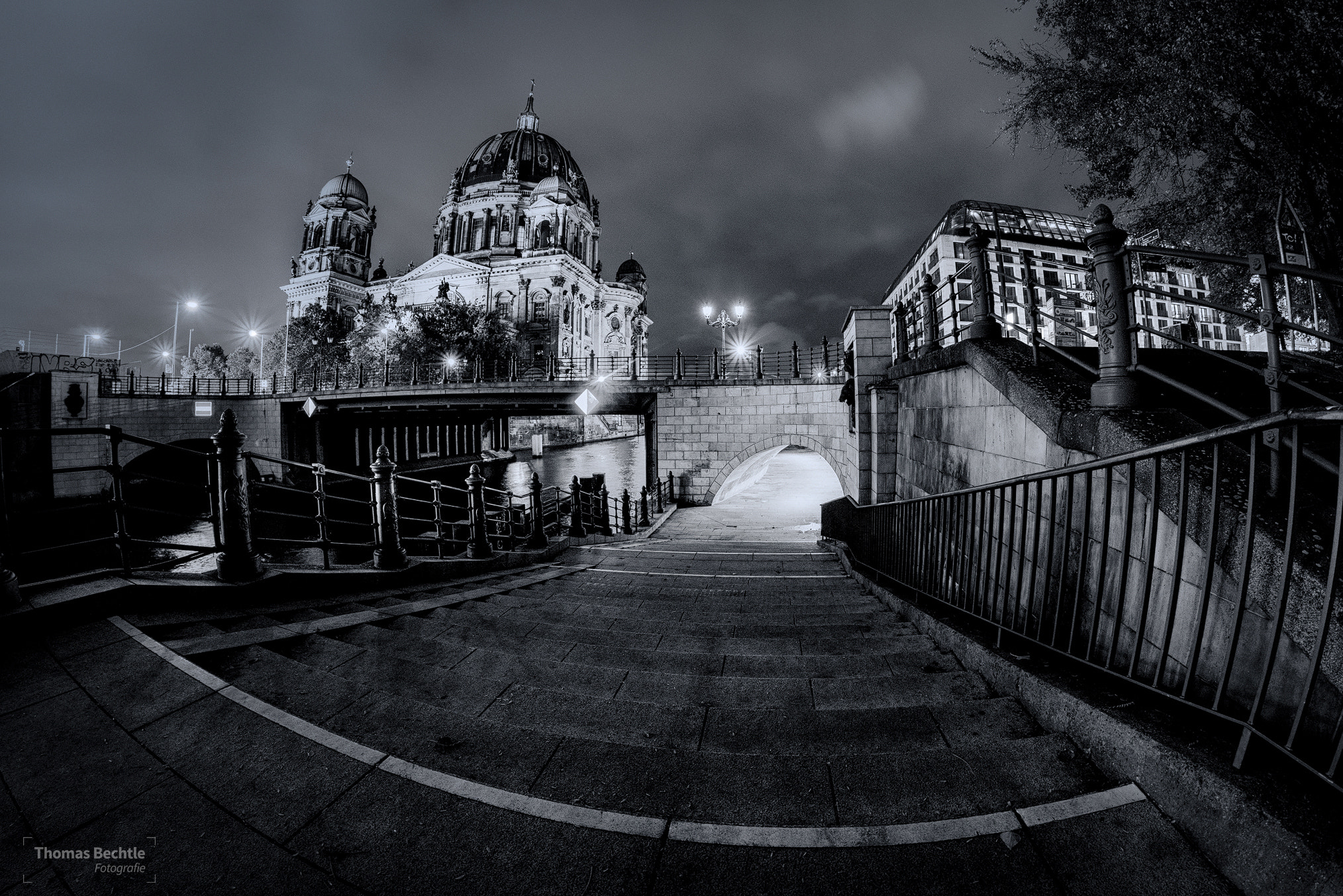 Samyang 12mm F2.8 ED AS NCS Fisheye sample photo. Berlin in black and white photography