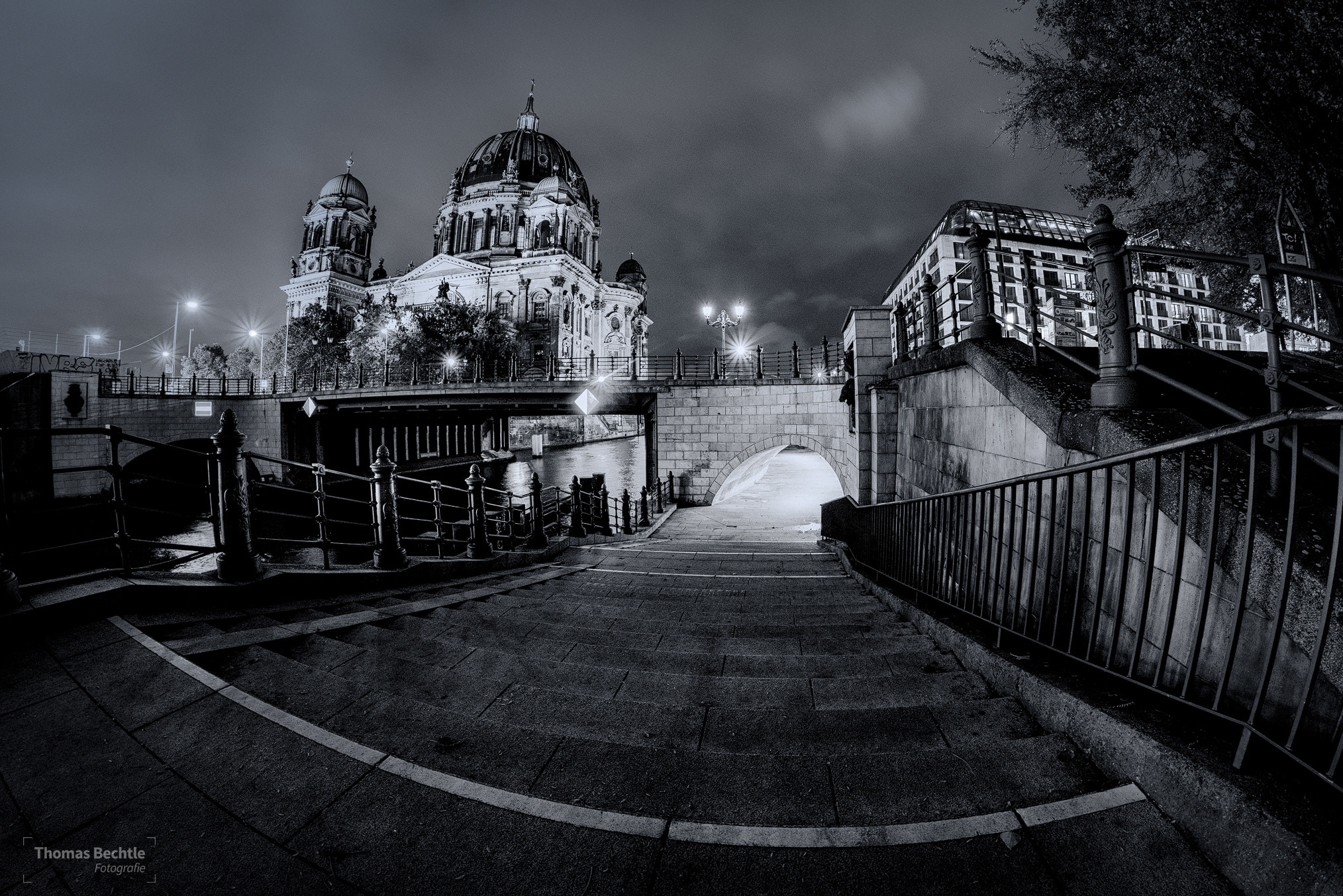 Nikon D800 + Samyang 12mm F2.8 ED AS NCS Fisheye sample photo. Berlin in black and white photography