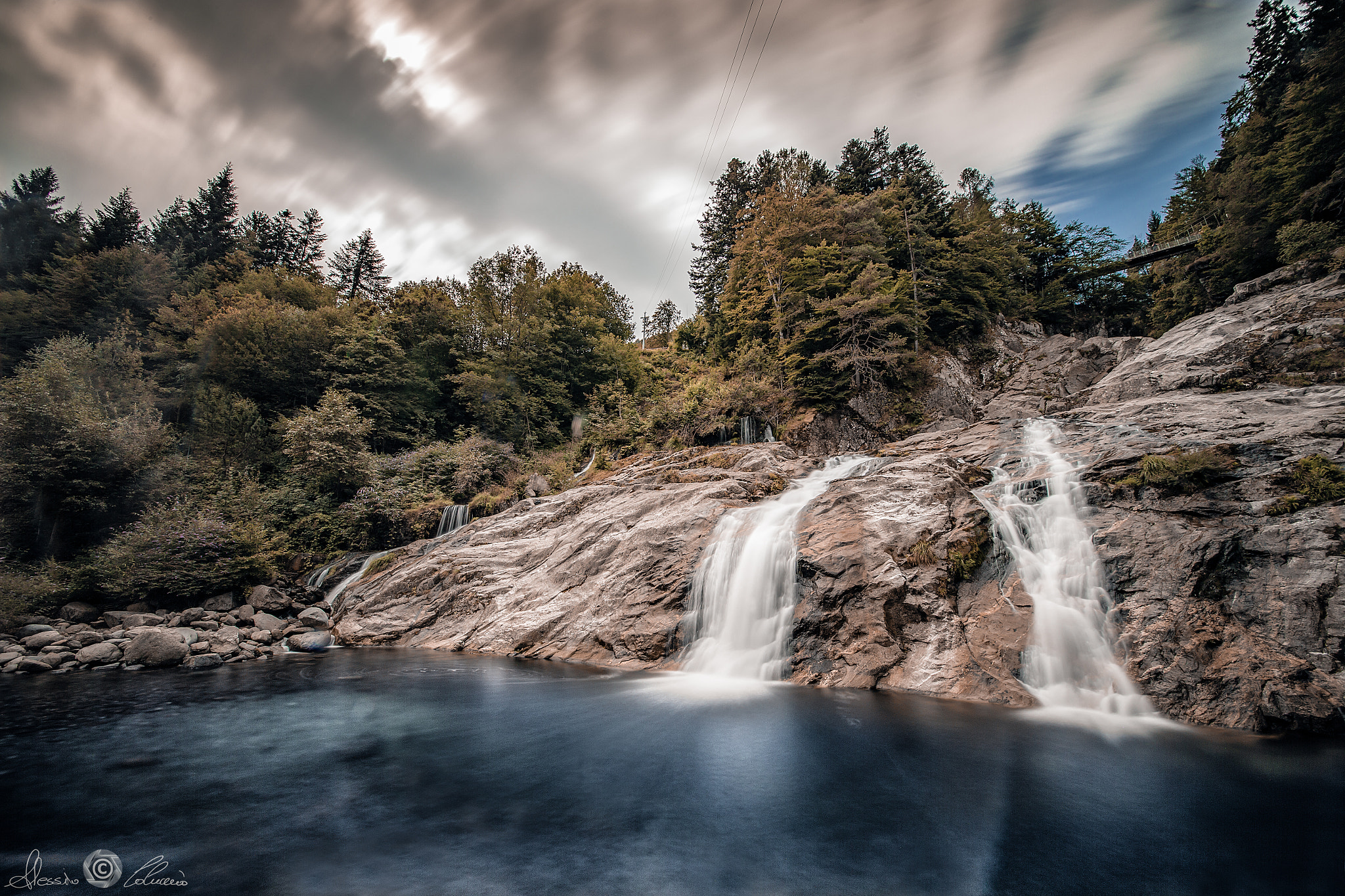 Canon EOS-1D X + Sigma 12-24mm F4.5-5.6 II DG HSM sample photo. Autumn at malesco's waterfall photography