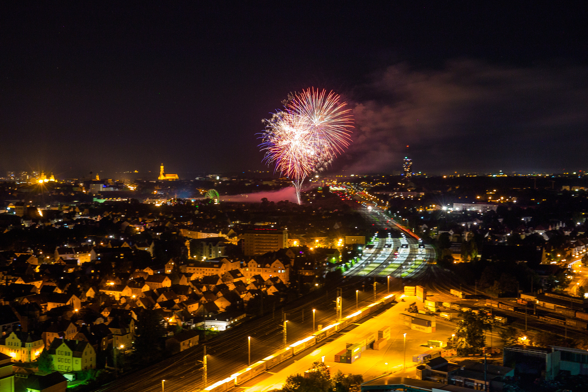 Panasonic Lumix DMC-G5 sample photo. Plärrerfeuerwerk photography