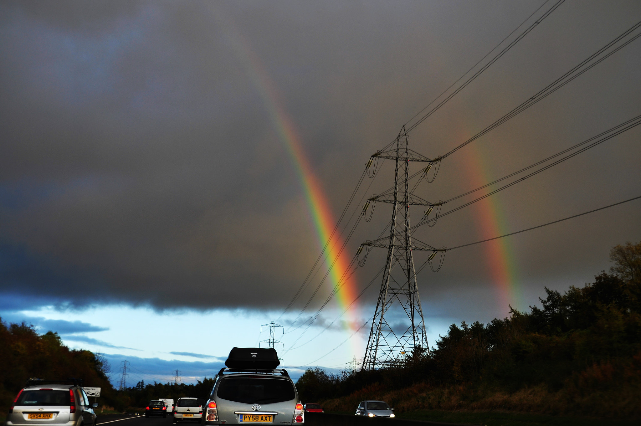 Nikon D90 + Sigma 18-200mm F3.5-6.3 DC sample photo. Double rainbow photography
