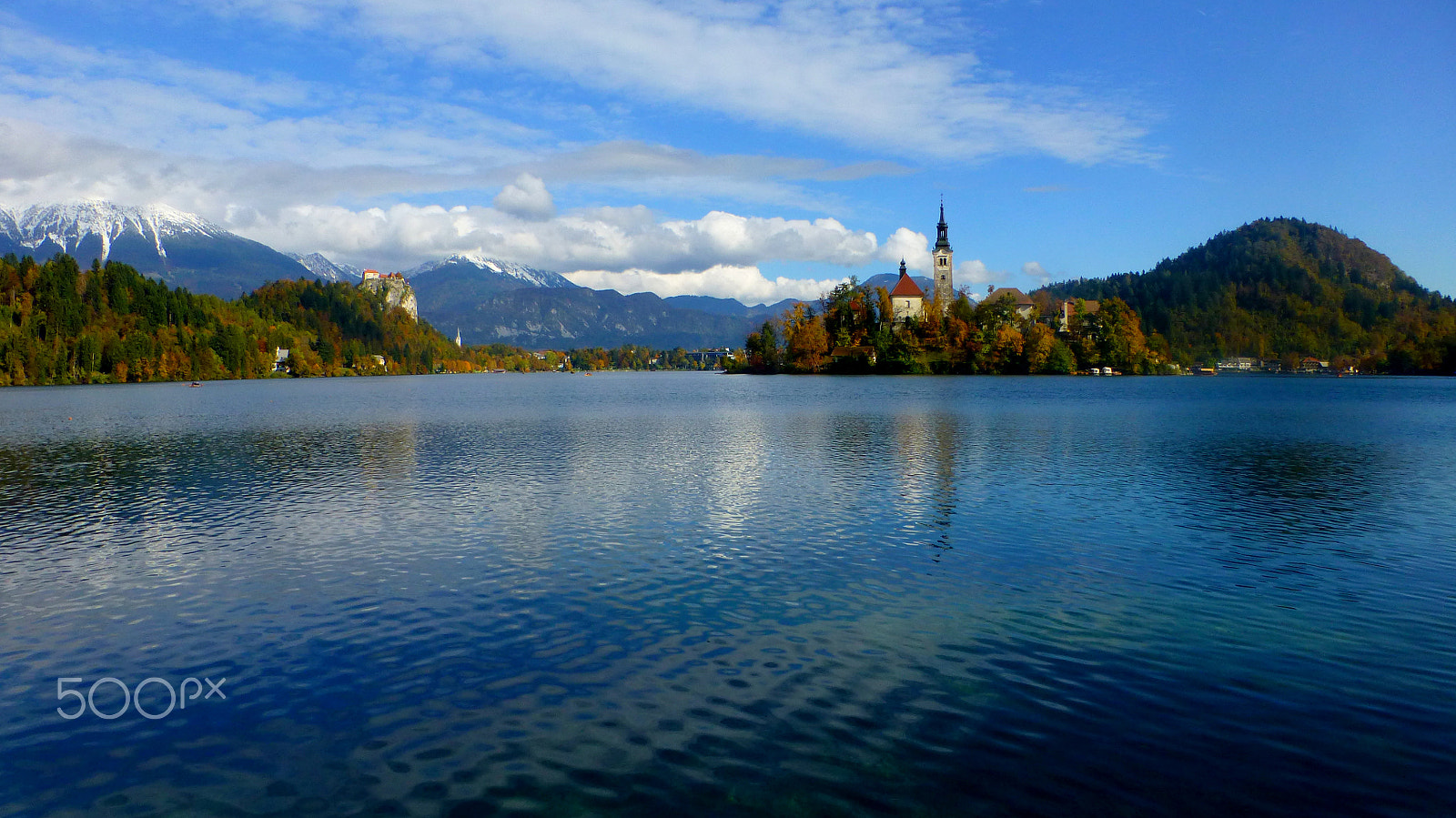 Panasonic DMC-TZ31 sample photo. Lake bled slovenia (with castle and island) photography