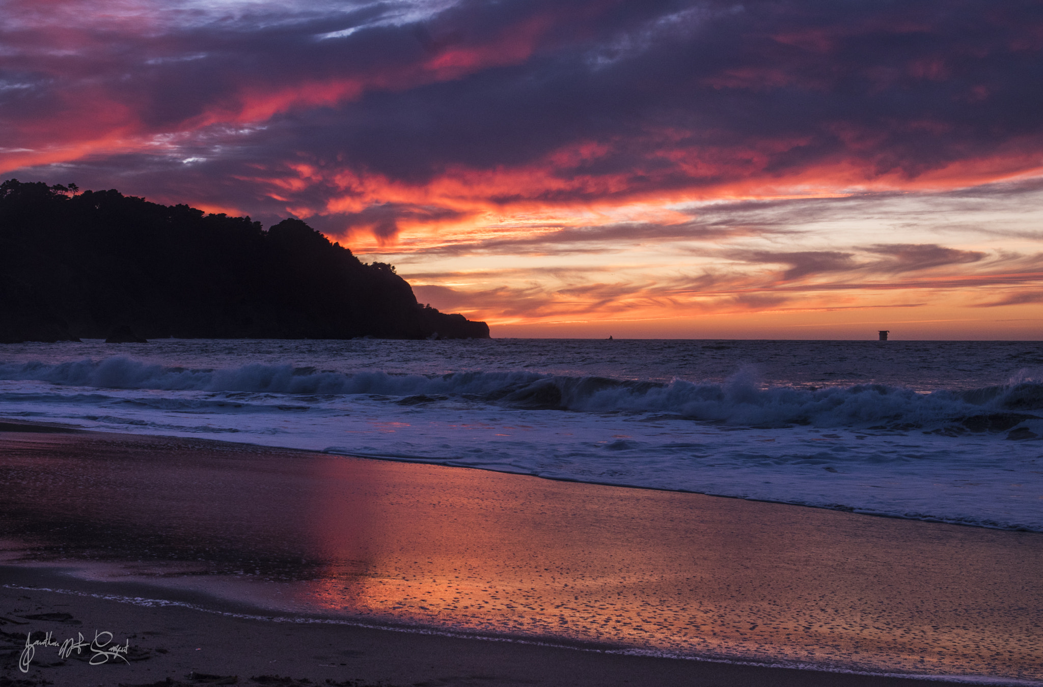 Nikon D5500 sample photo. Baker beach sunet photography