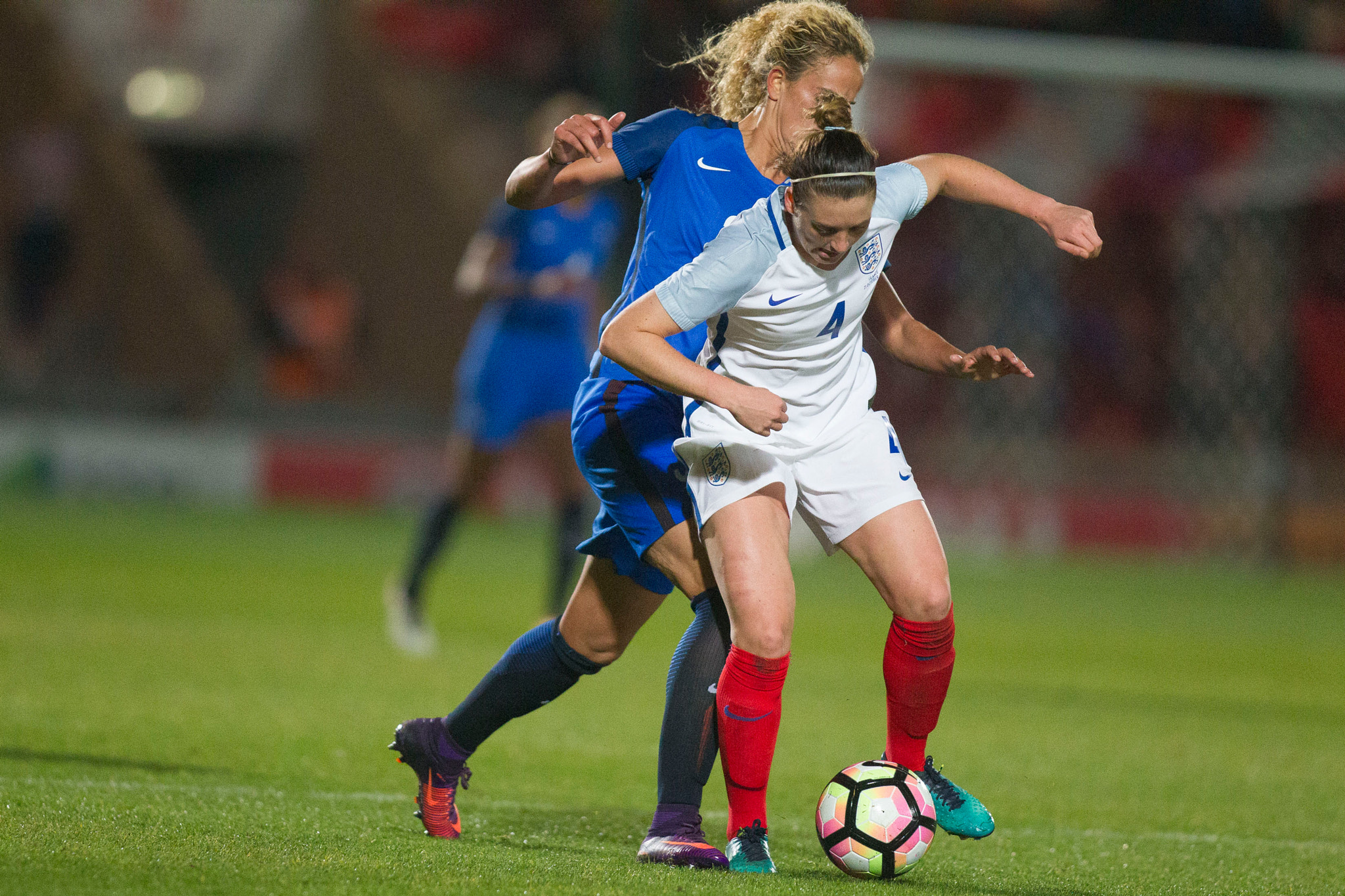 Canon EOS-1D Mark IV + Canon EF 400mm f/2.8L sample photo. England women vs france women, international friendly match, football, the keepmoat stadium,... photography