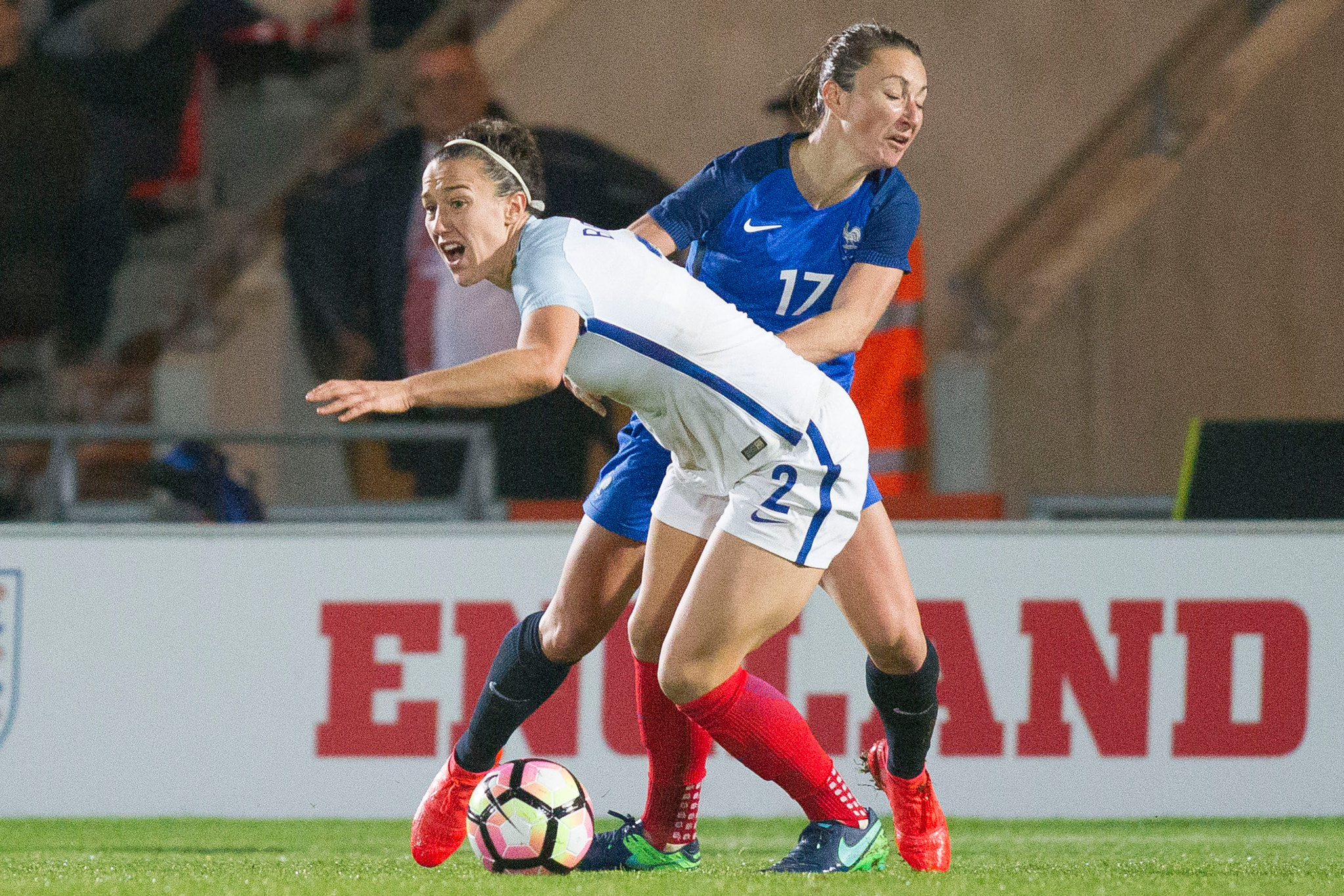Canon EF 400mm f/2.8L sample photo. England women vs france women, international friendly match, football, the keepmoat stadium,... photography