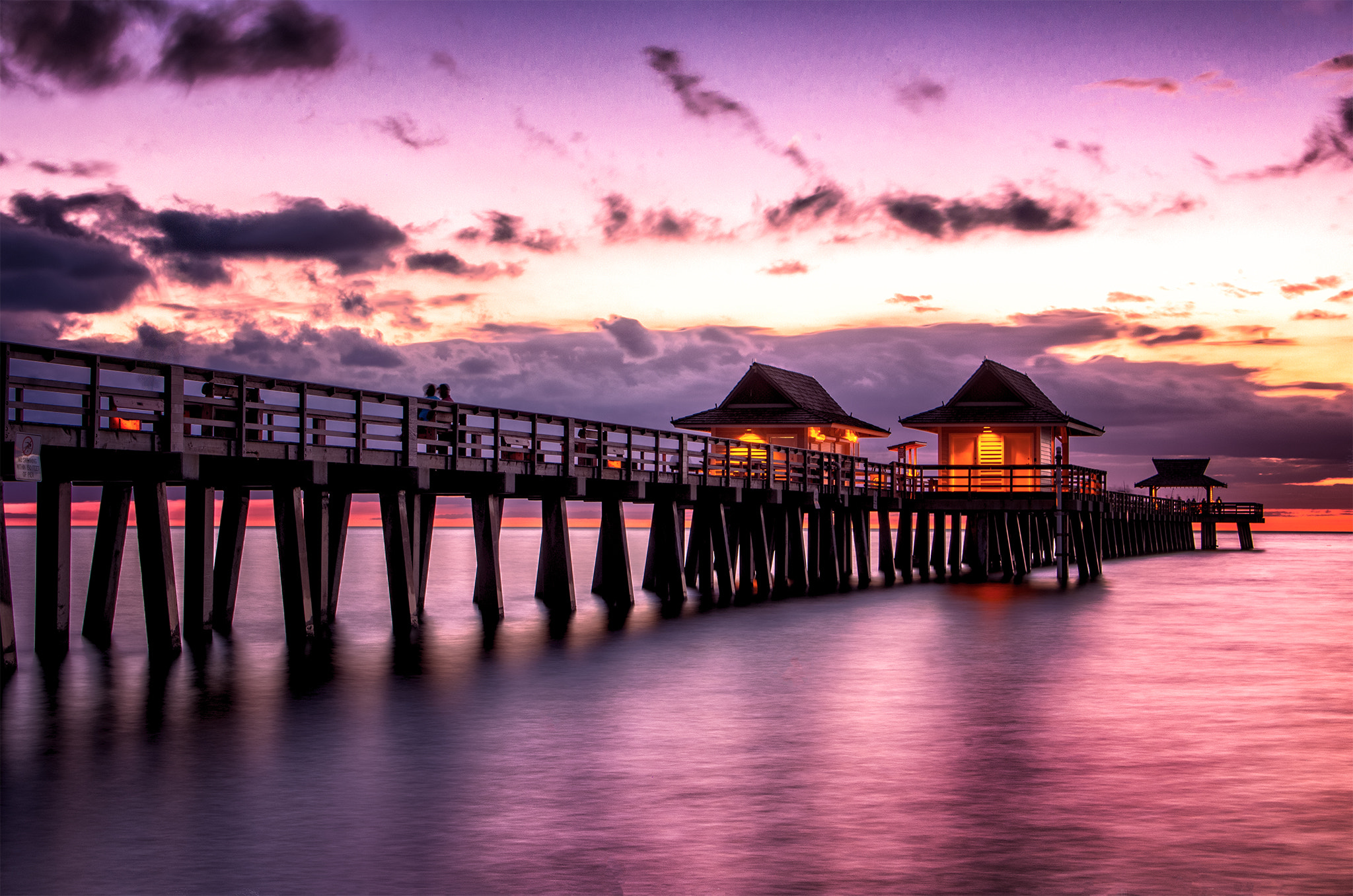 Pentax K-01 sample photo. Naples pier photography