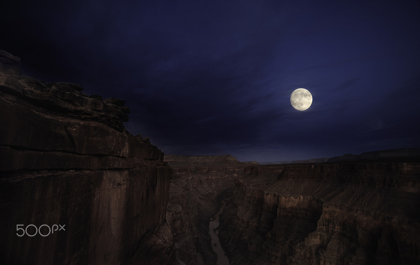 AF Zoom-Nikkor 80-200mm f/2.8 ED sample photo. Supermoon over toroweap photography