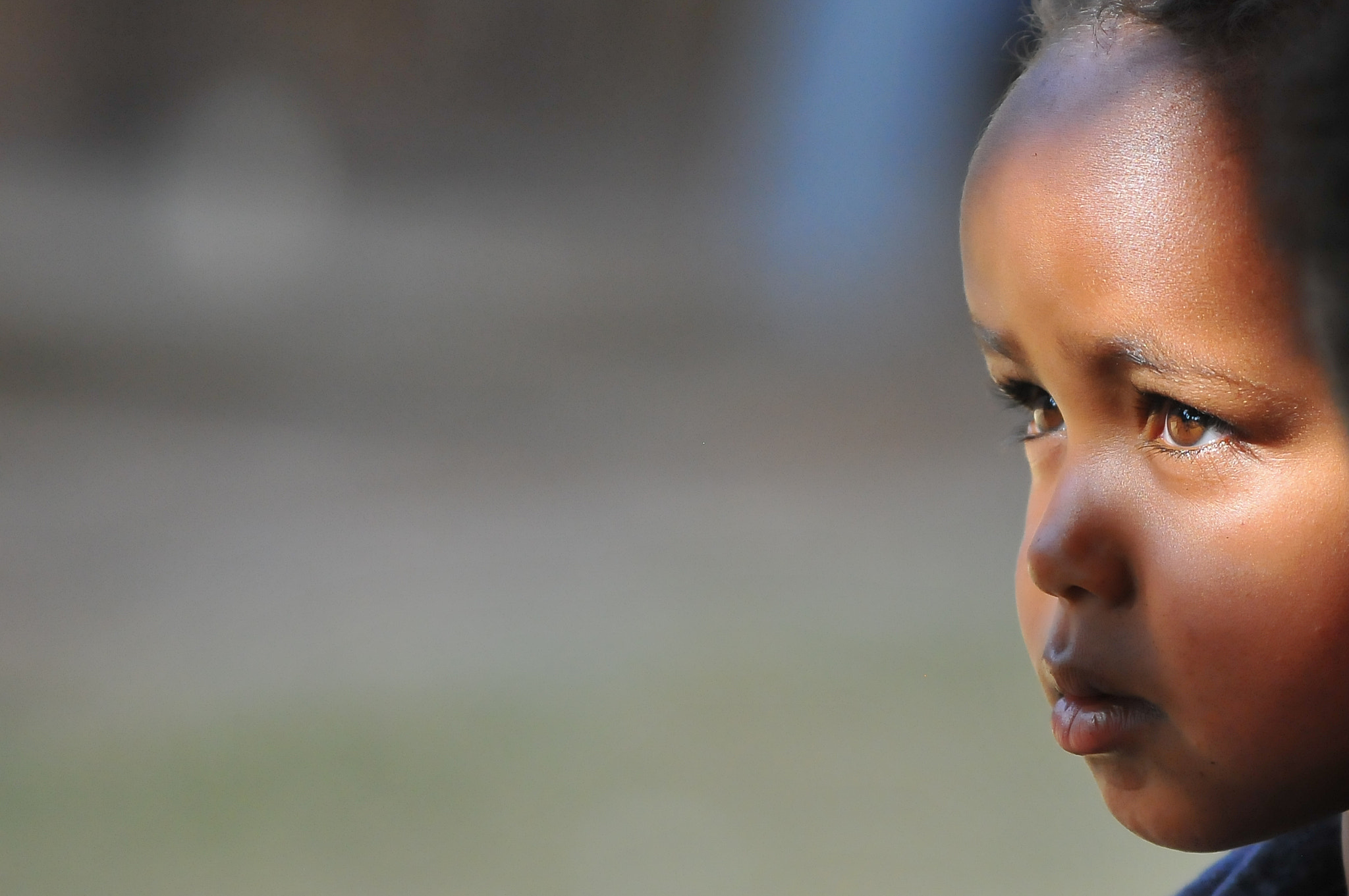Nikon AF-S Nikkor 70-200mm F4G ED VR sample photo. Ethiopian child photography