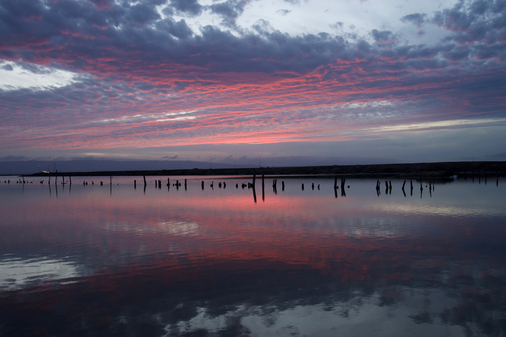 Sony a7 sample photo. East bay dusk photography