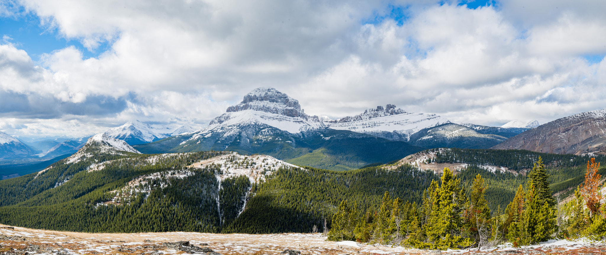 Nikon D610 + Tamron AF 28-75mm F2.8 XR Di LD Aspherical (IF) sample photo. Crowsnest mountain with 7 sisters photography