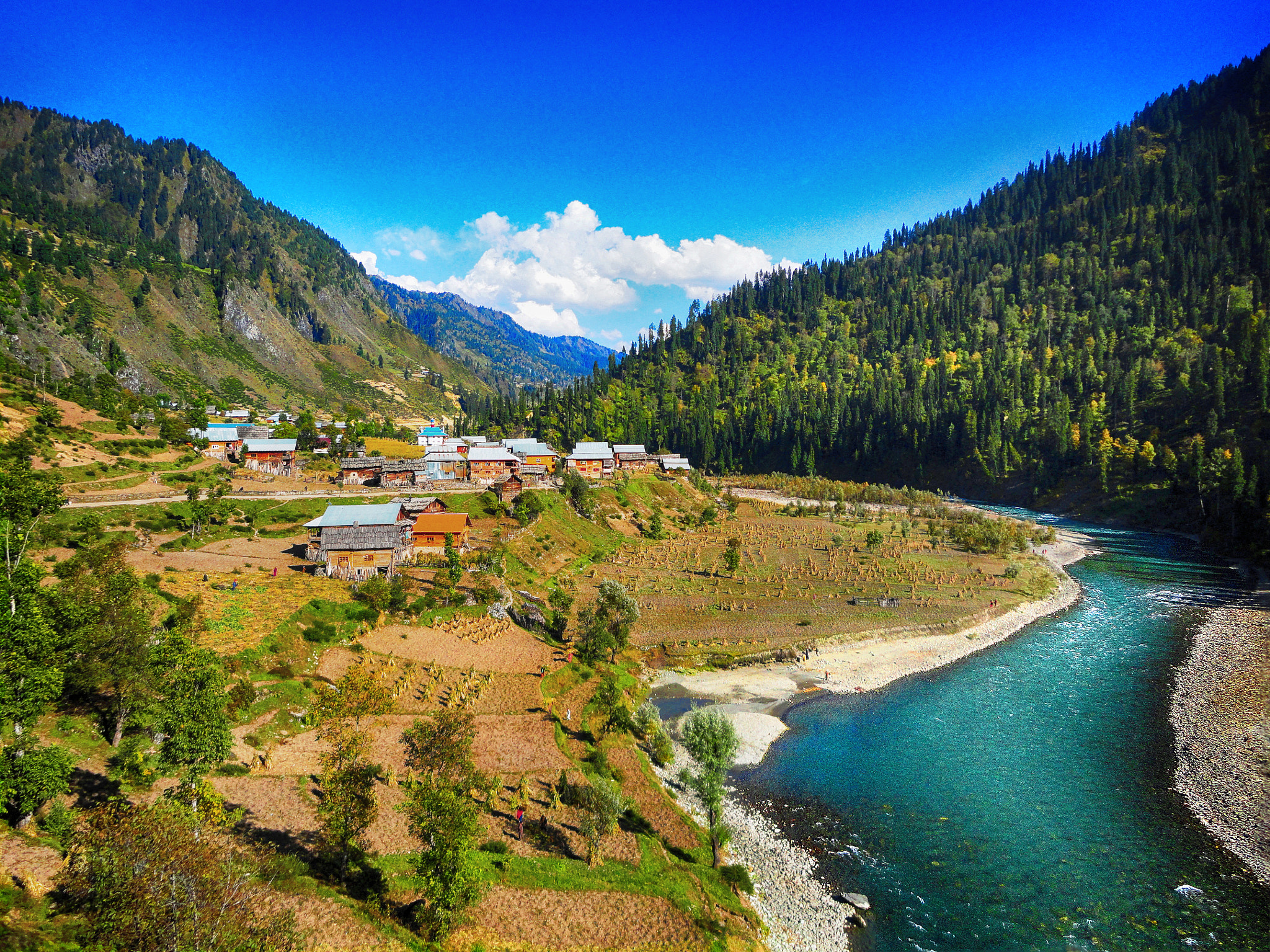 Sony DSC-W380 sample photo. Sardari village, neelum valley photography