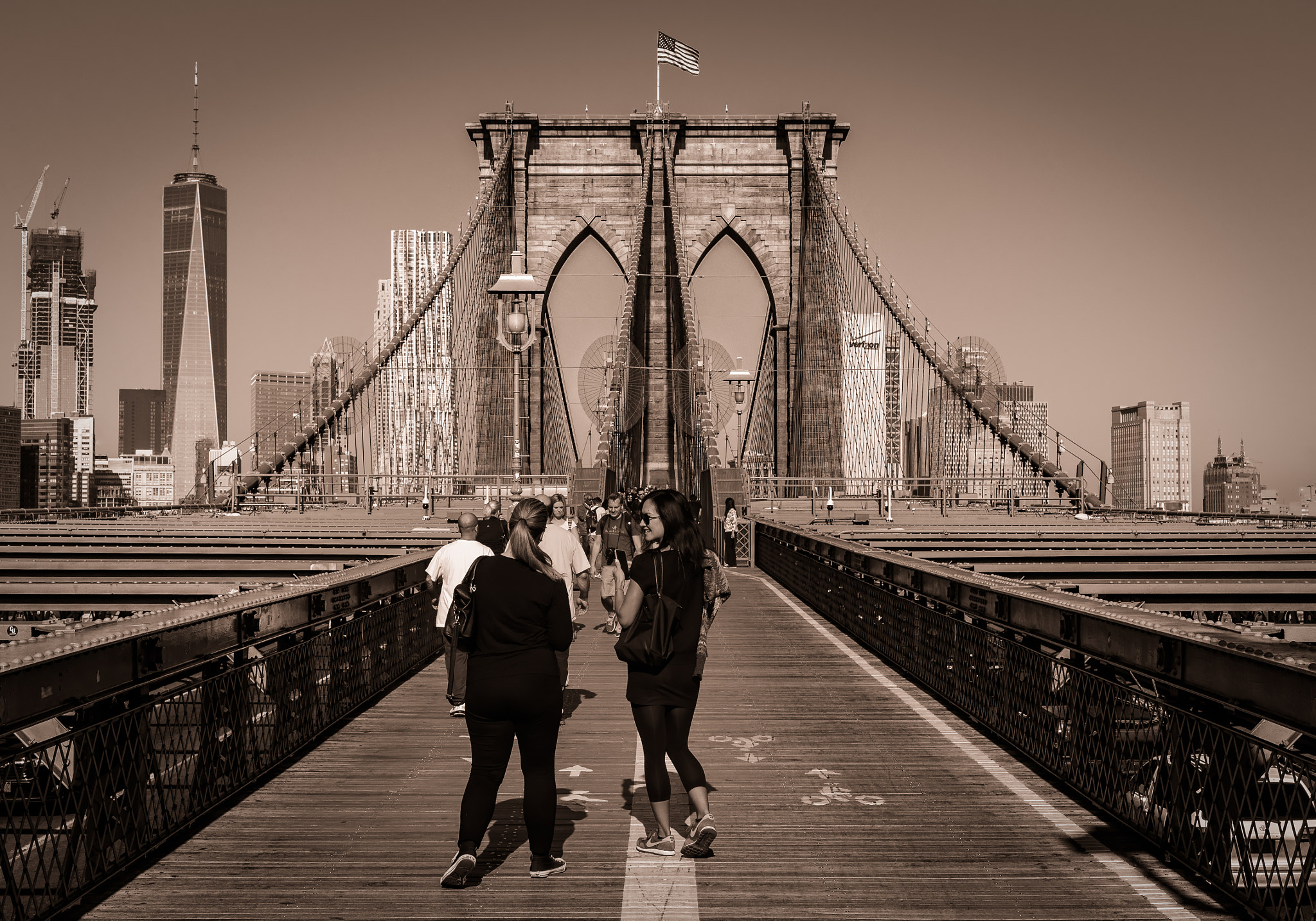 Nikon Df sample photo. The brooklyn bridge photography