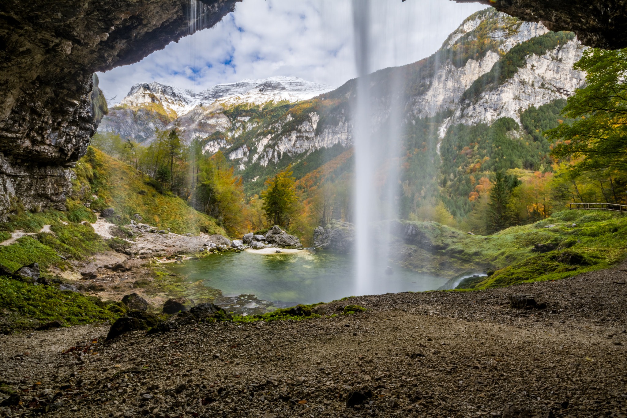 Canon EOS 760D (EOS Rebel T6s / EOS 8000D) + Sigma 10-20mm F4-5.6 EX DC HSM sample photo. Under the waterfall photography