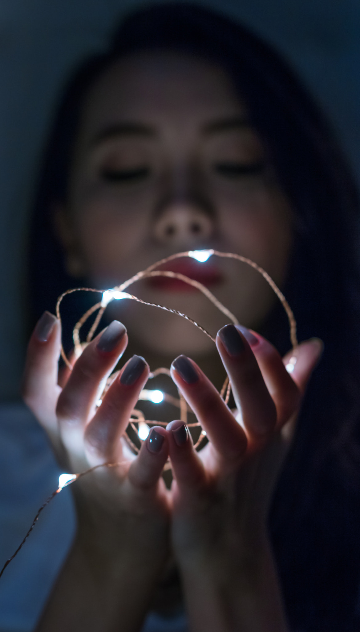 Sigma 50mm F1.4 EX DG HSM sample photo. Hilda / fairy lights 3 photography