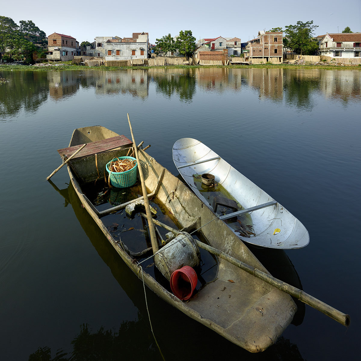 Phase One IQ260 sample photo. Backstreets of tha ho rise paper village vietnam photography