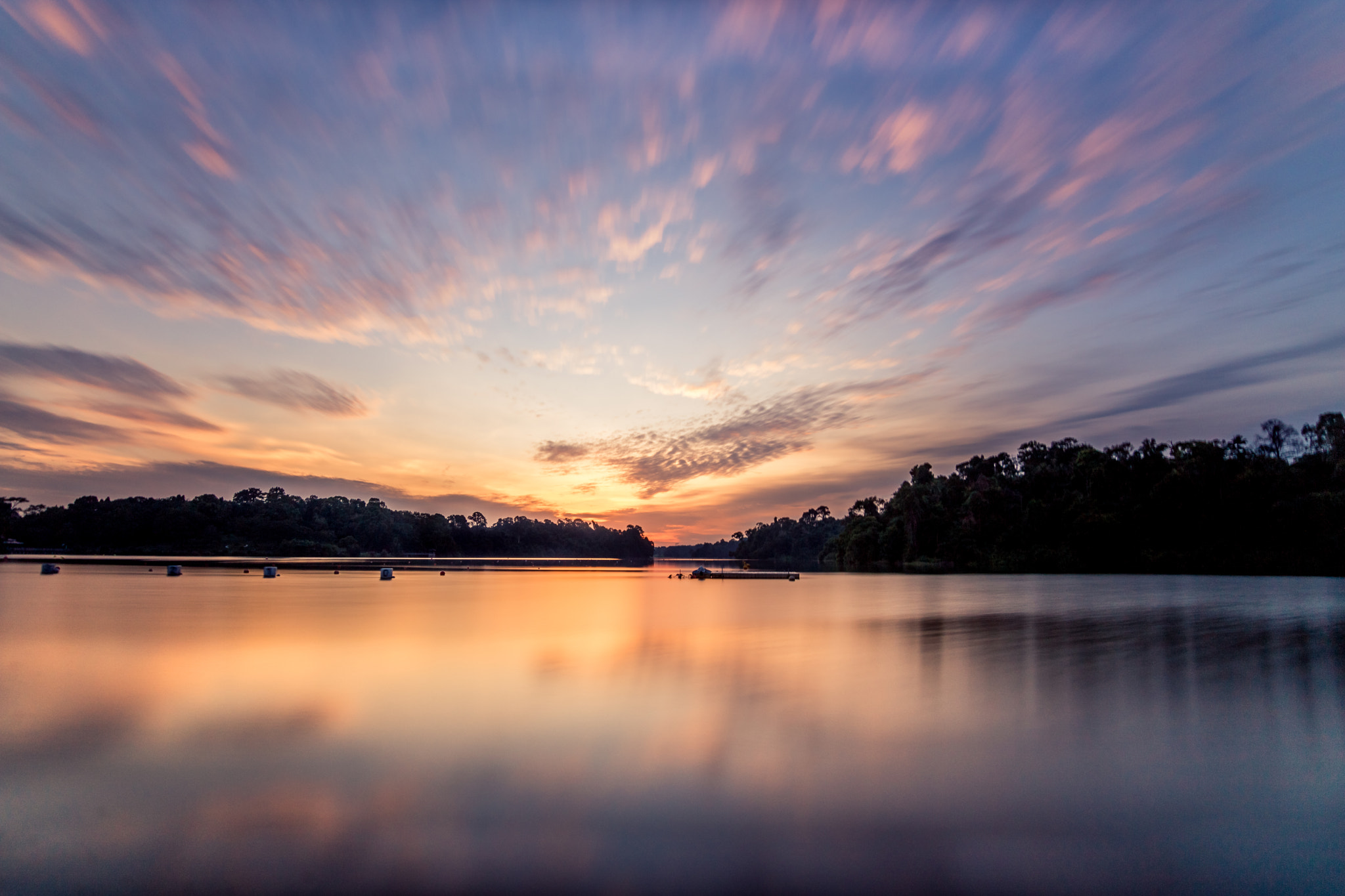 Canon EOS 760D (EOS Rebel T6s / EOS 8000D) + Tokina AT-X Pro 11-16mm F2.8 DX sample photo. Sunset in macritchie reservoir, singapore photography