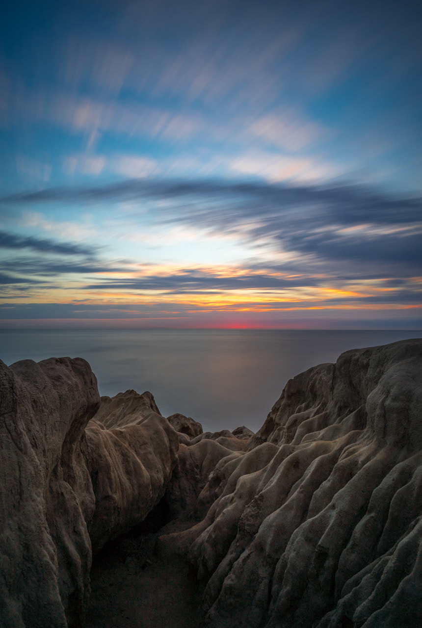 E 21mm F2.8 sample photo. Sunset cliffs, ca photography
