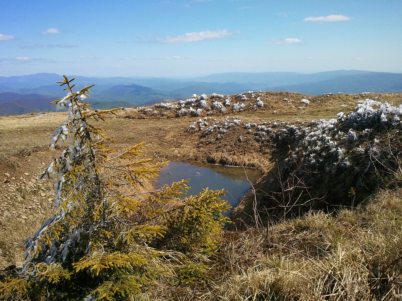 Samsung Galaxy S sample photo. Mountains in spring photography