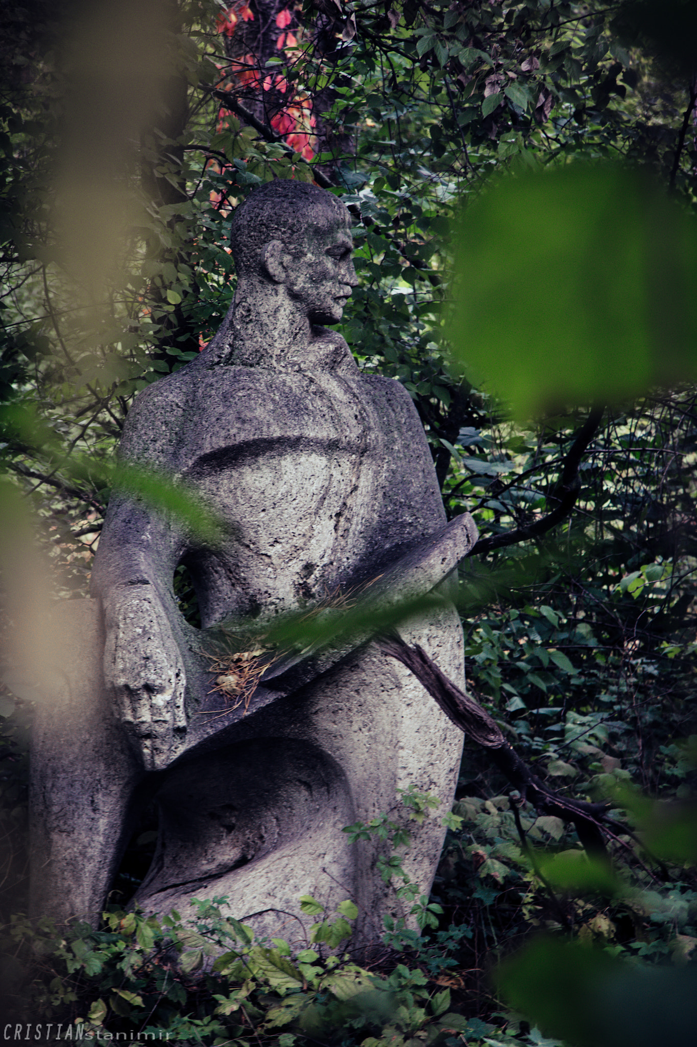 Canon EF-S 17-85mm F4-5.6 IS USM sample photo. Lost statue photography