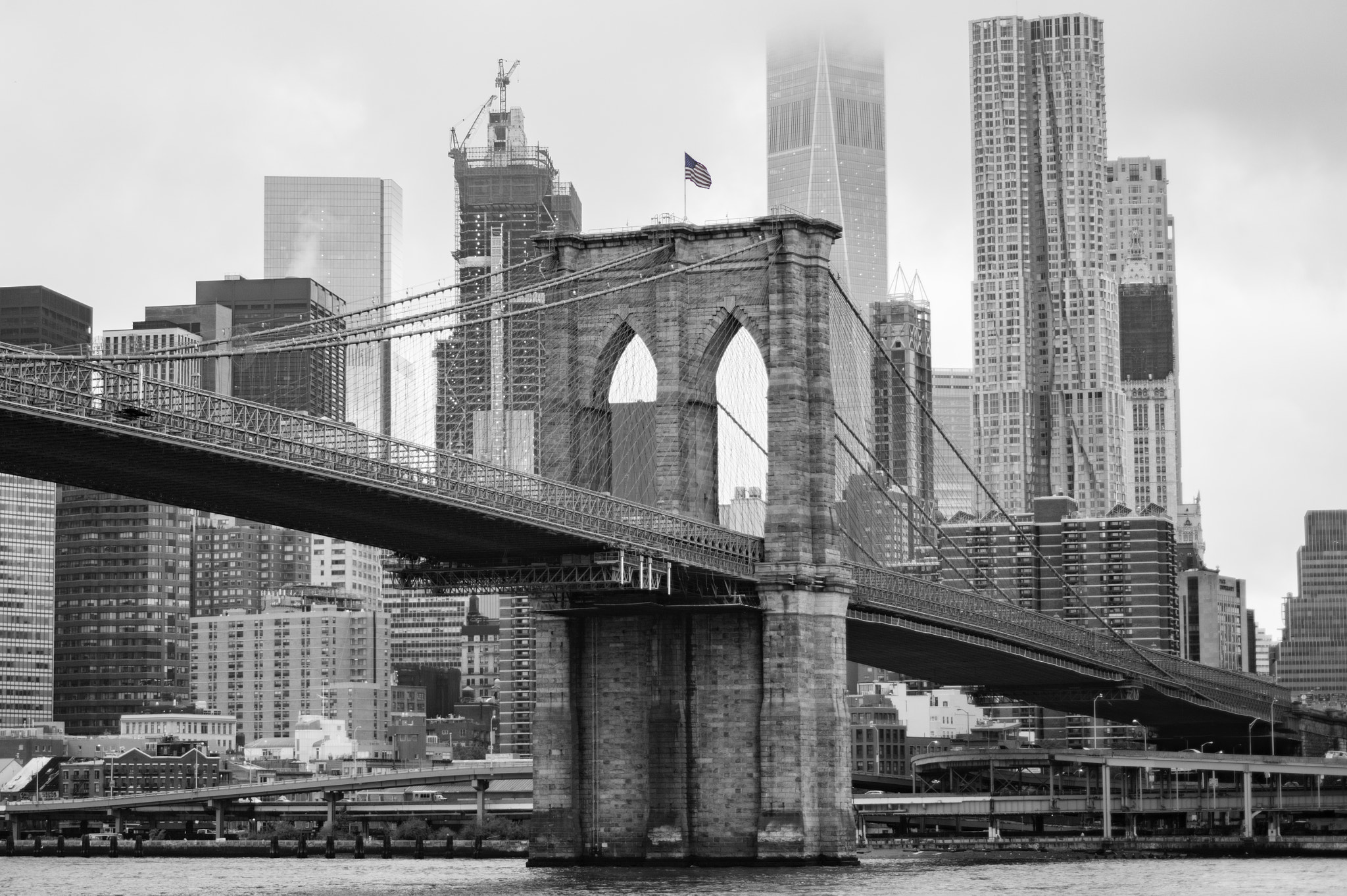 Pentax K-3 II + Pentax smc DA 50mm F1.8 sample photo. Brooklyn bridge photography