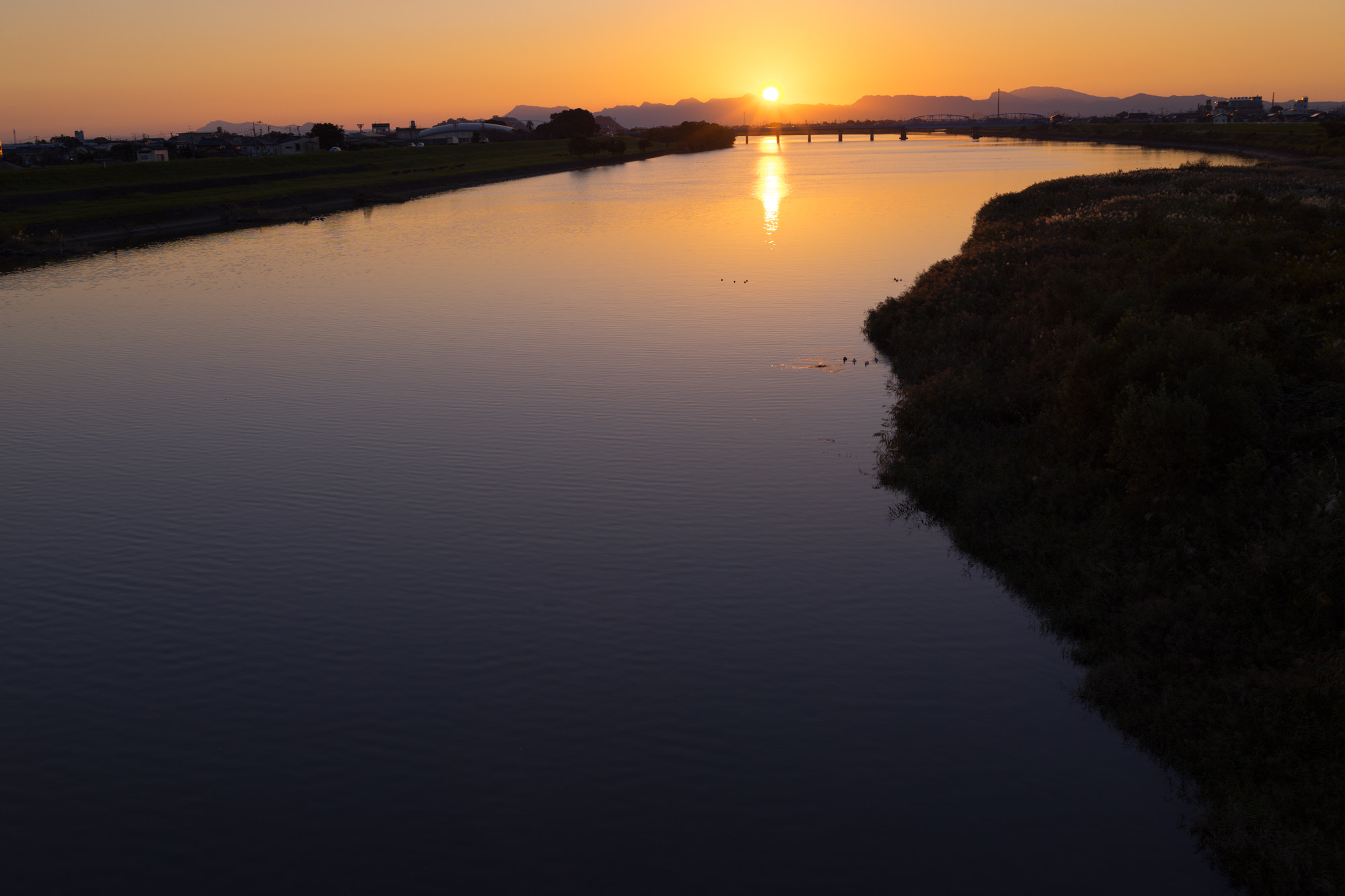 Sony a7 II + E 35mm F2 sample photo. Kumagawa river photography