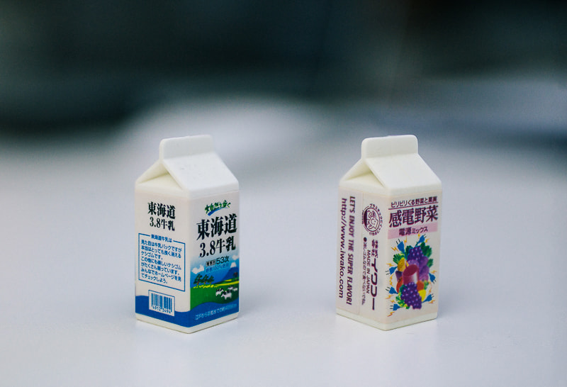 Sony Alpha NEX-6 + Sigma 35mm F1.4 DG HSM Art sample photo. Miniature milk cartons photography
