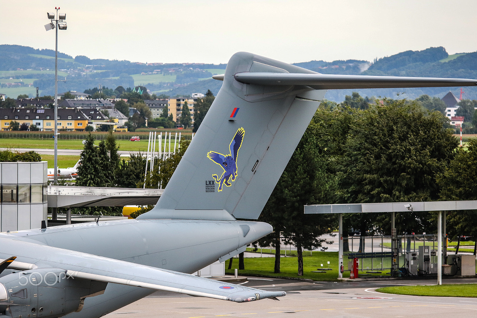 Sigma 70-200mm F2.8 EX DG OS HSM sample photo. Airbus a400 m - salzburg airport photography