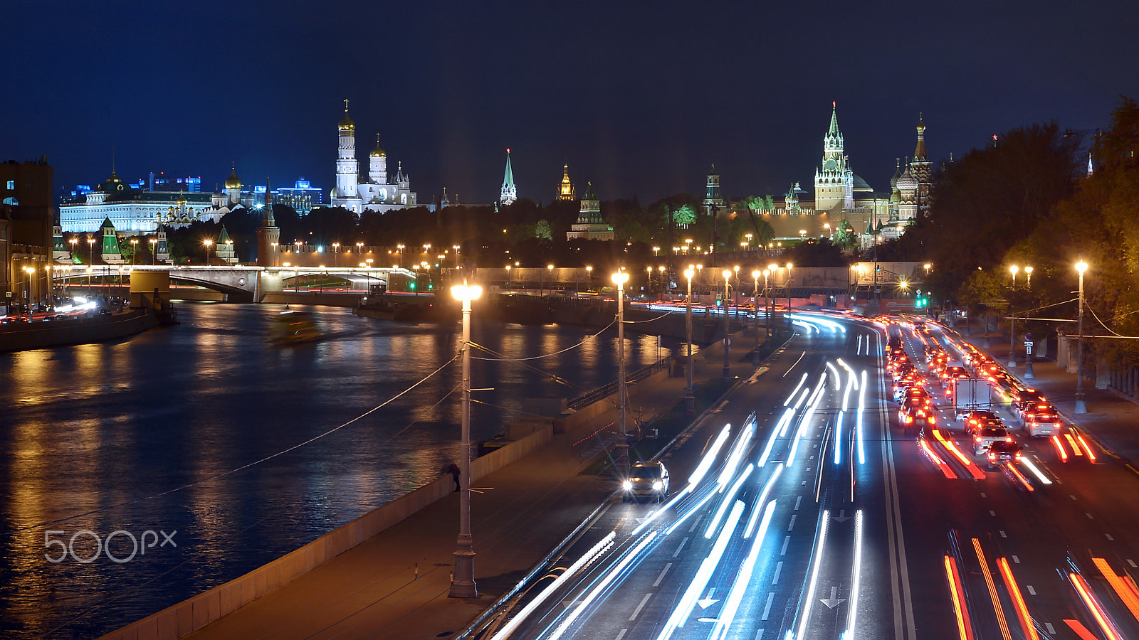 Nikon D600 sample photo. Night moscow photography