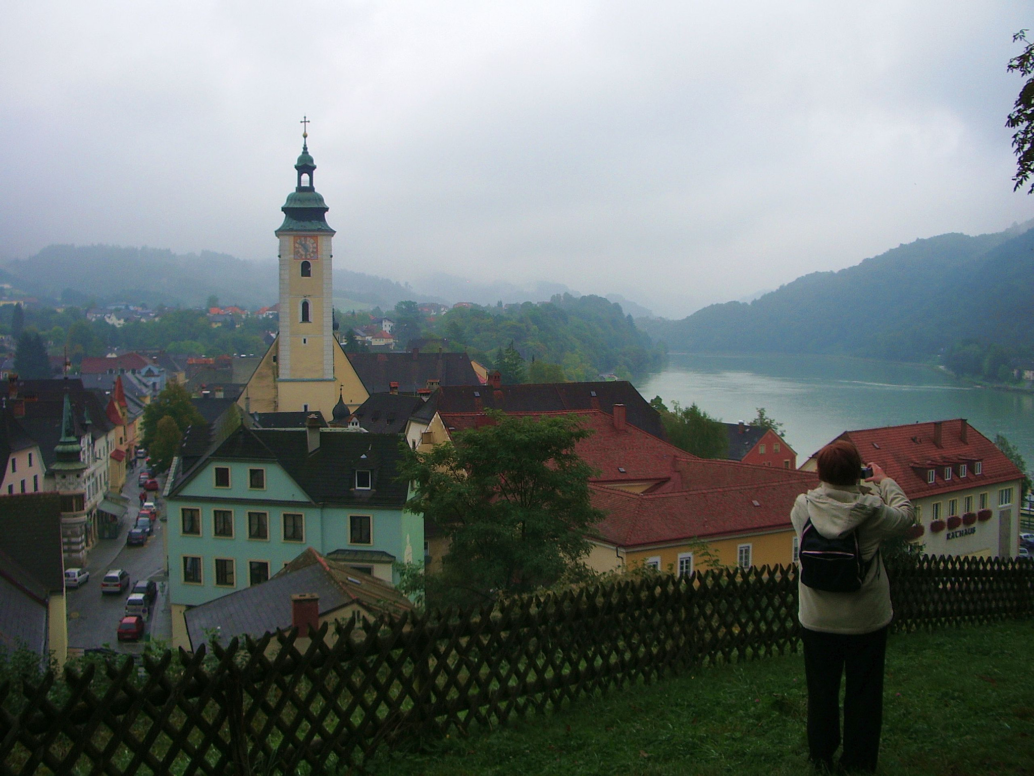 Pentax OPTIO S50 sample photo. Misty danube photography