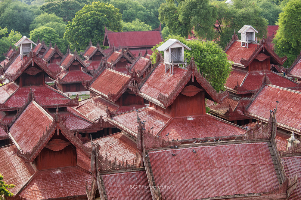 Sony a7 II + Canon EF 70-200mm F4L IS USM sample photo. Mandalay palace. photography