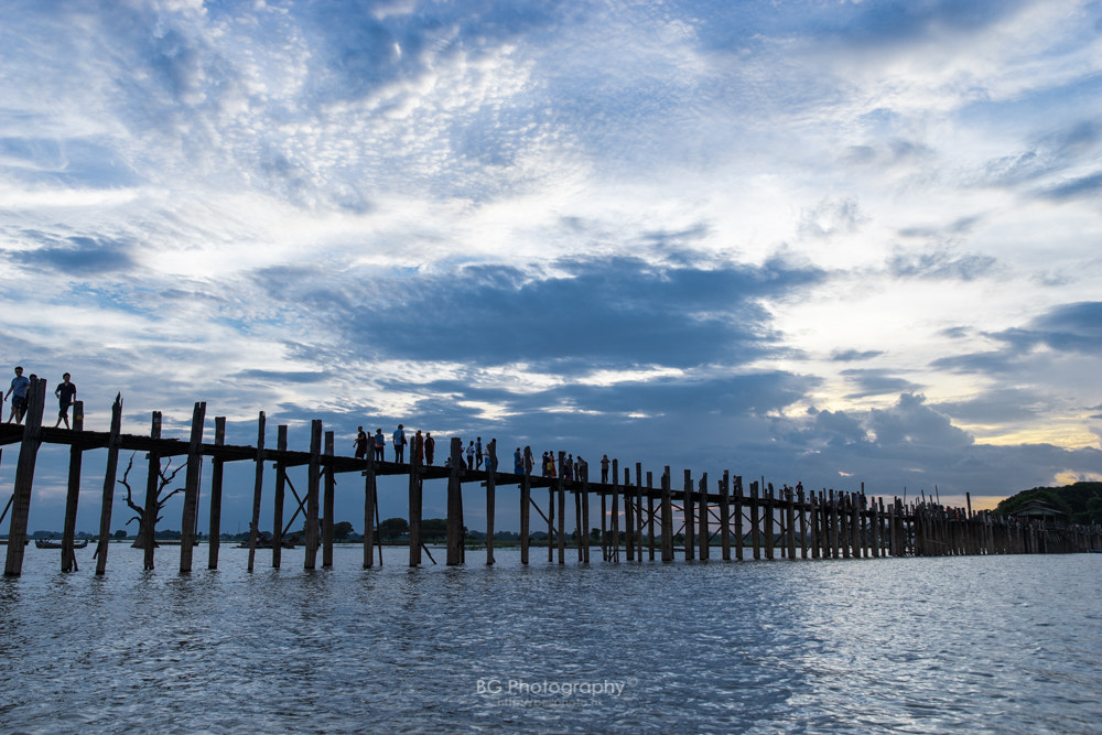 Sony a7 II + Canon EF 85mm F1.2L II USM sample photo. Blue ubein bridge. photography