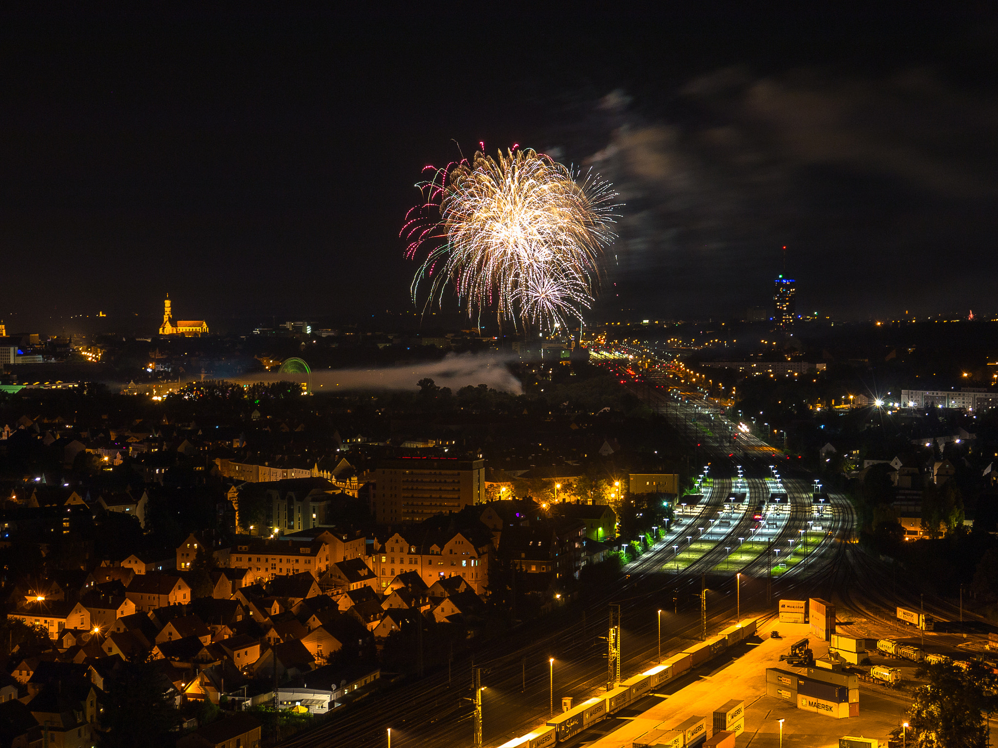 Panasonic Lumix DMC-G5 sample photo. Plärrerfeuerwerk photography