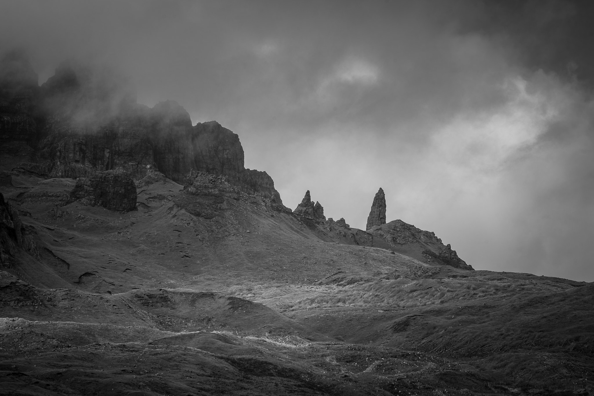 Sony a7 II sample photo. The old man of storr photography