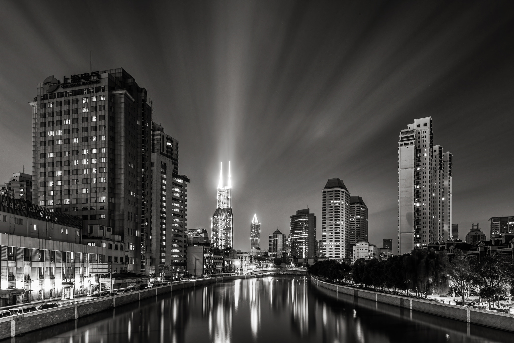 Nikon D810 + Nikon PC-E Nikkor 24mm F3.5D ED Tilt-Shift sample photo. Deserted city.shanghai photography