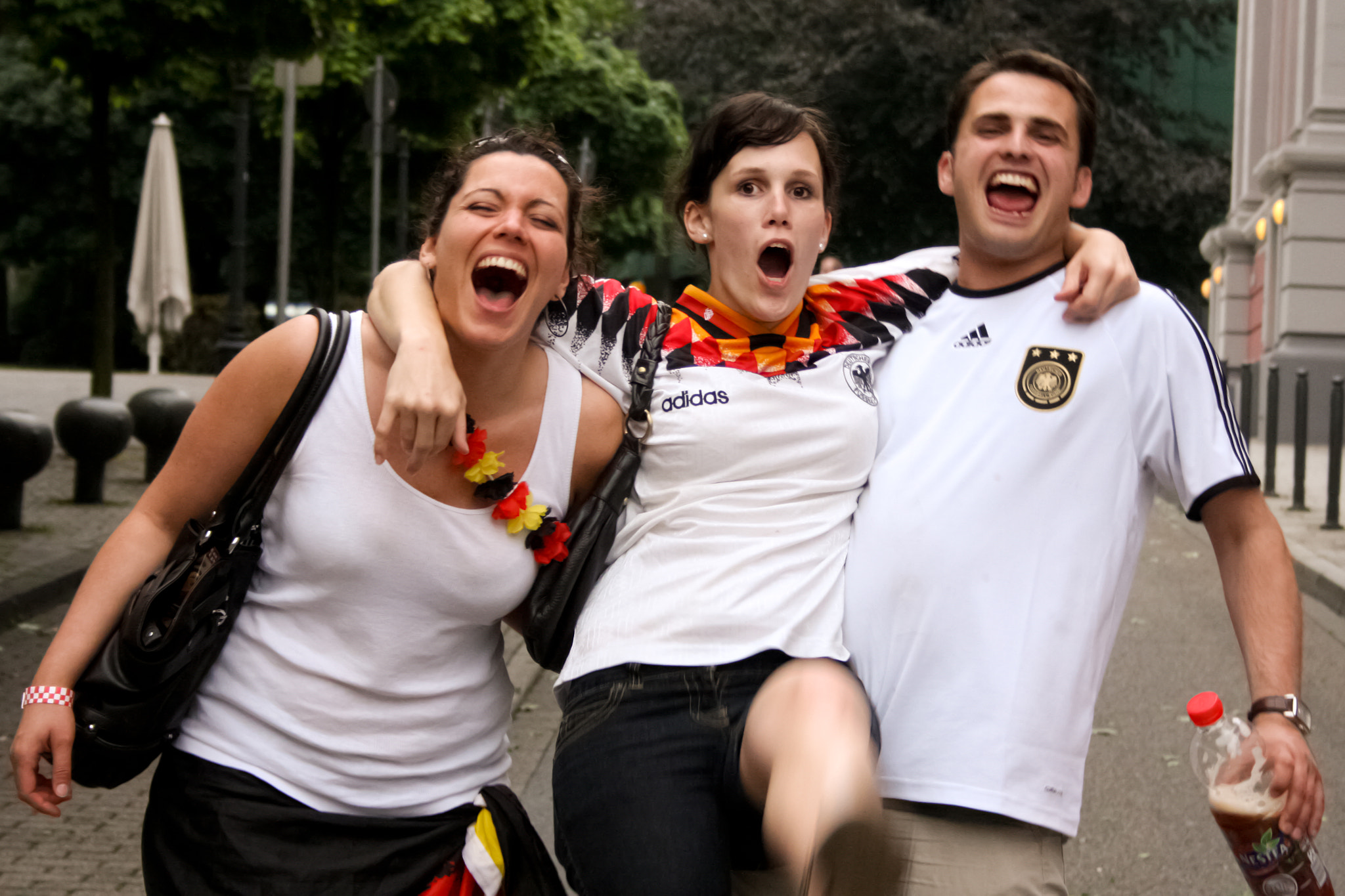 Canon EF-S 18-55mm f/3.5-5.6 USM sample photo. Football fans photography
