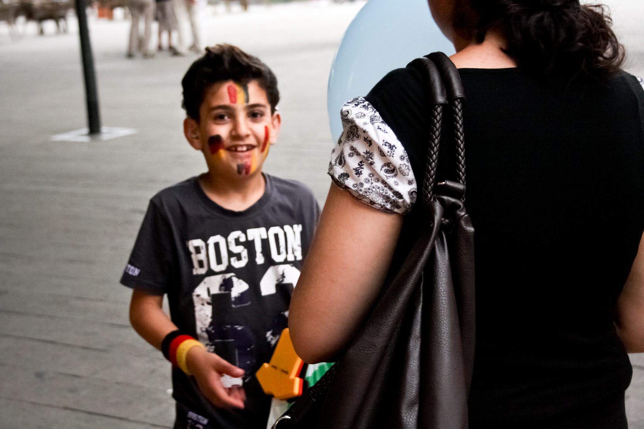 Canon EF-S 18-55mm f/3.5-5.6 USM sample photo. Young football fan: viva germany!!! photography