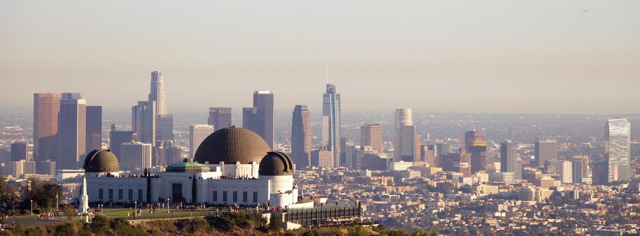 Canon EF 28-300mm F3.5-5.6L IS USM sample photo. Griffith w/ la skyline in the background photography