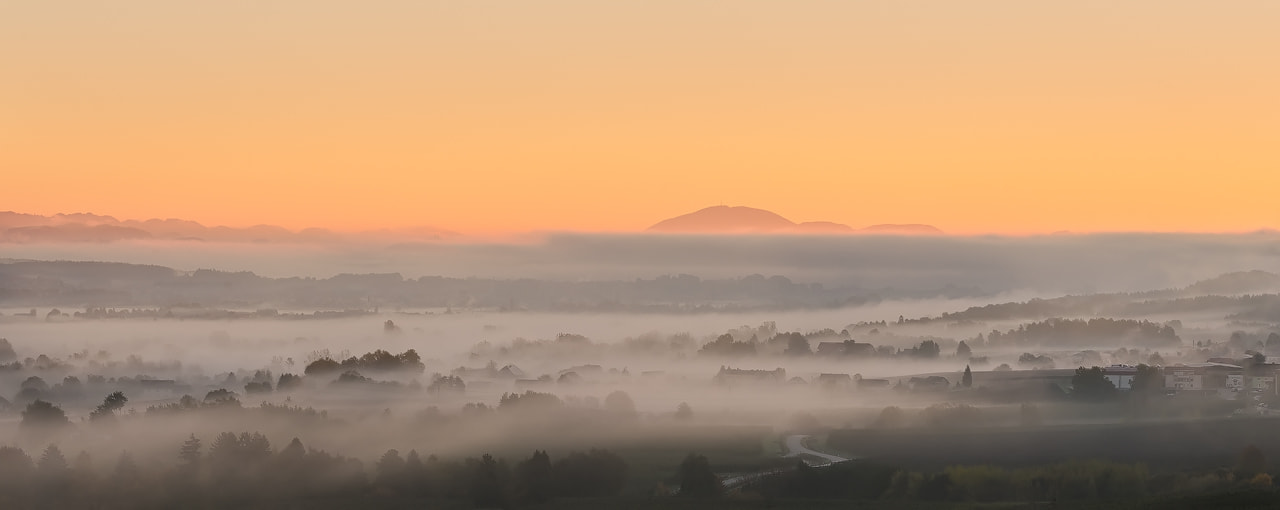 Nikon AF-S Nikkor 70-200mm F4G ED VR sample photo. Morning mist photography